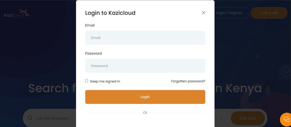 FAQs 2 Kazicloud_User Login page