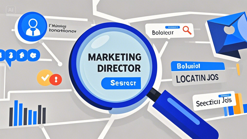 A creative infographic-style image showing a magnifying glass focusing Google Alerts_Kazicloud