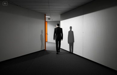 Employee exit management - An image showing an employee exiting an organization. Kazicloud Careers